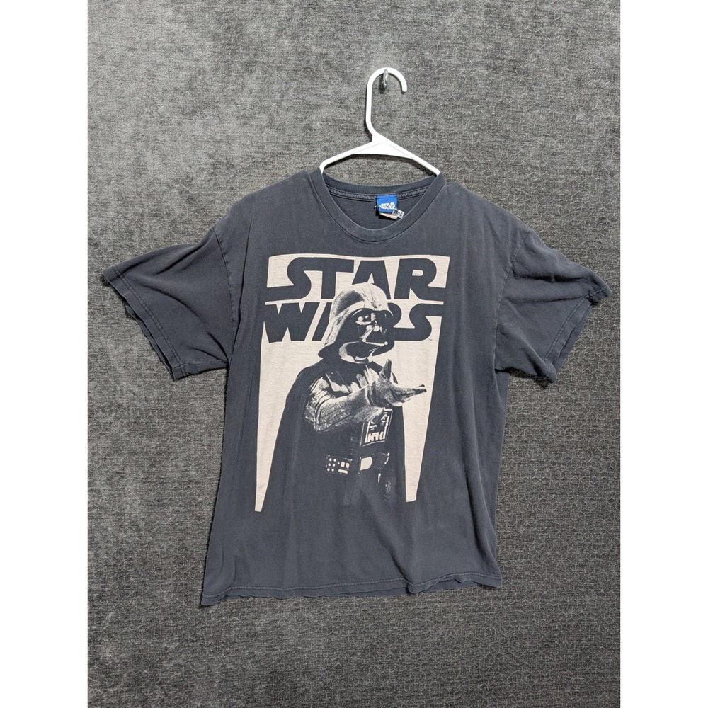 Star Wars Darth Vader Graphic T-Shirt Mens Large Faded Black Short Sleeve Tee